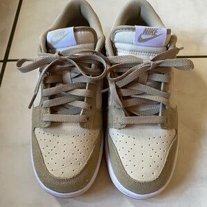 Nike Tan and Cream Sneakers